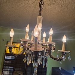 Antique Crystal Chandelier 