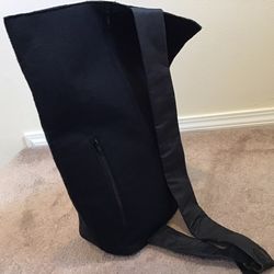Black sling-back bag
