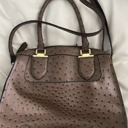 London Fog Ostrich Leather Purse/Bag 