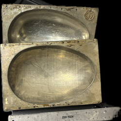 Antique Easter Egg baking pans.