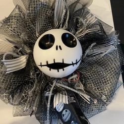 Nightmare Before Christmas Jack Skellington Wreath with Sound & Lights