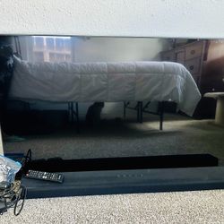 50” Samsung TV - Sound Bar included