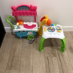 Baby Toy Ice Cream Cart And Giraffe Table 