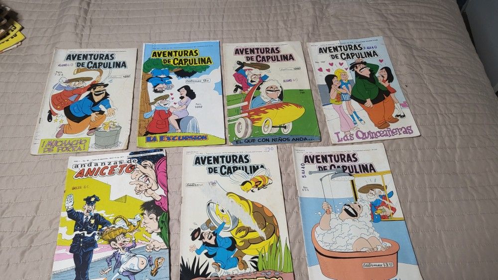 Las Aventuras De Capulina Comics + Las Andanzas De Aniceto