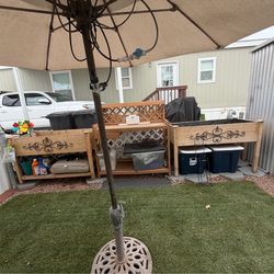 Raised beds for gardening