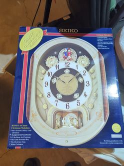 reloj de pared Seiko 2007 collector edition 6 classic Christmas melodies:  crystallized with Swarovski nuevo de coleccion