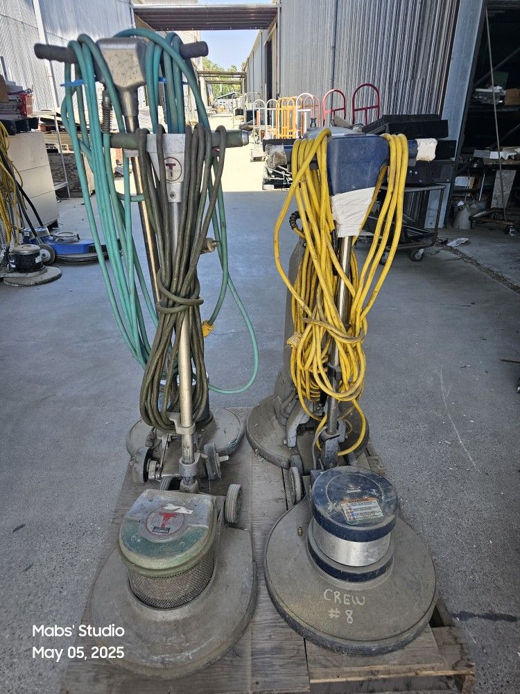 Various Floor Scrubbers And Polishers - NO DISCS
