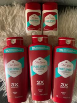 Old spice body wash & Deodorants Bundle