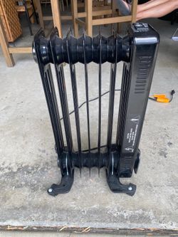 Portable Electric Oil-Filled Space Heater with Remote & Digital Display