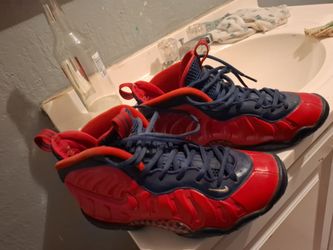 Nike Air Foamposite One Red Navy Sneakers