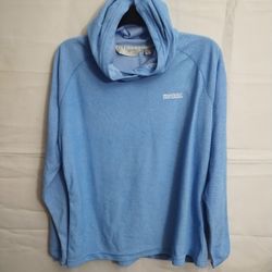 Regatta Great Outdoors Sonic Blue Fleece Hooded Womens Jacket Top Size 8