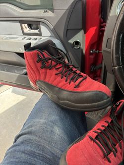 Like new red and black air Jordans