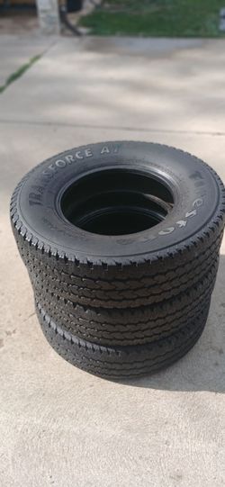 3 Firestone Transforce A/T Load Range E truck Tires
