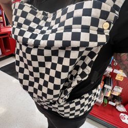 Mabe Monarch Baby Carrier Ebony Check Checkered Black And White