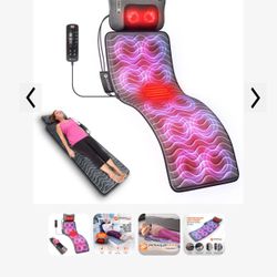 Power mat vibrating massage for the neck, back, buttocks, and legs