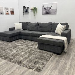 Gray Sectional Couch - Free Delivery 