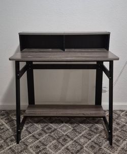 Computer Desk with Hutch and Bottom Shelf