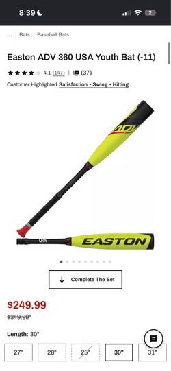 Easton ADV 360 USA Youth Bat