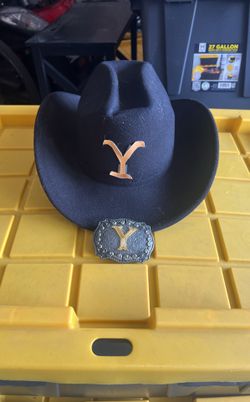 Yellowstone Hat & Belt Buckle
