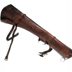 Brauer Bros Leather Tooled Rifle Gun Case Scabbard Vintage Cowboy Horse 1900s