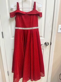 Red dress size 12 kids $30