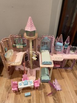 Barbie swan lake castle dollhouse clearance