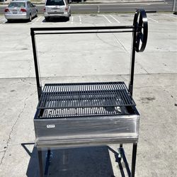 asador Santa María 20 × 36 parrilla gruesa con barra de 3/8