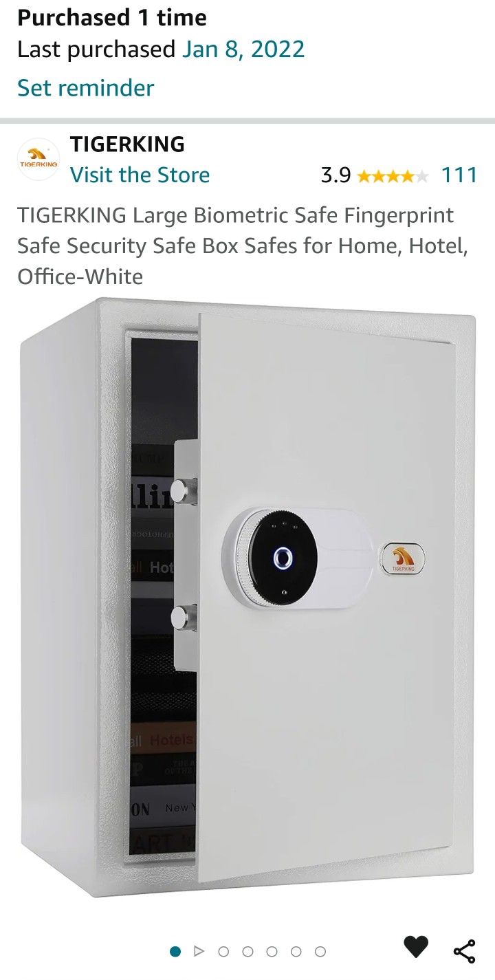 TigerKing Biometric Safe - NEW