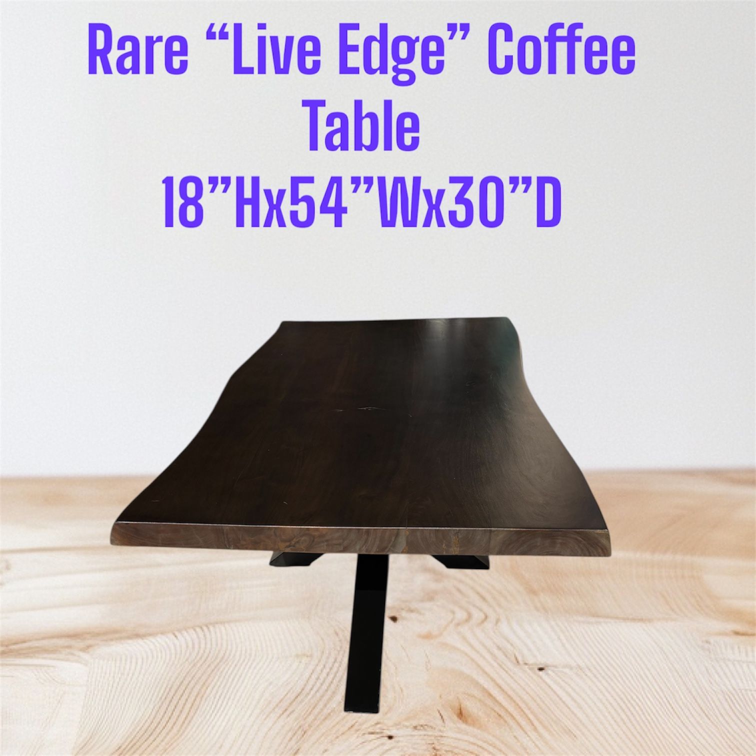Rare Live-Edge Coffee Table