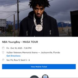 TWO YB MASA TOUR TICKETS