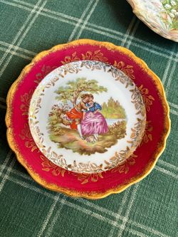 Fragonard Romantic Scene Decorative Porcelain Plate