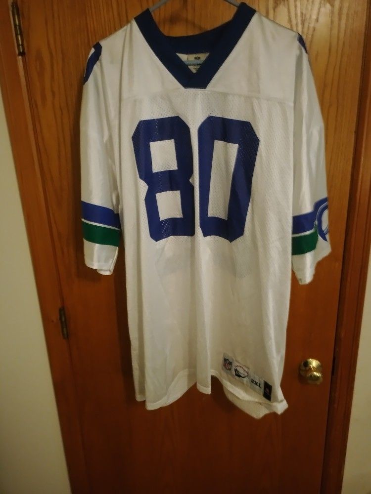 Seahawks Jersey #80 Largent Silk Screened 