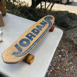 Vintage 1970s Jordan Sidewalk Surfer Skateboard