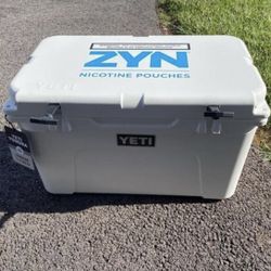 Zyn branded yeti ice cooler