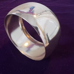 Fashion Bracelet Large Wide Gold Tone