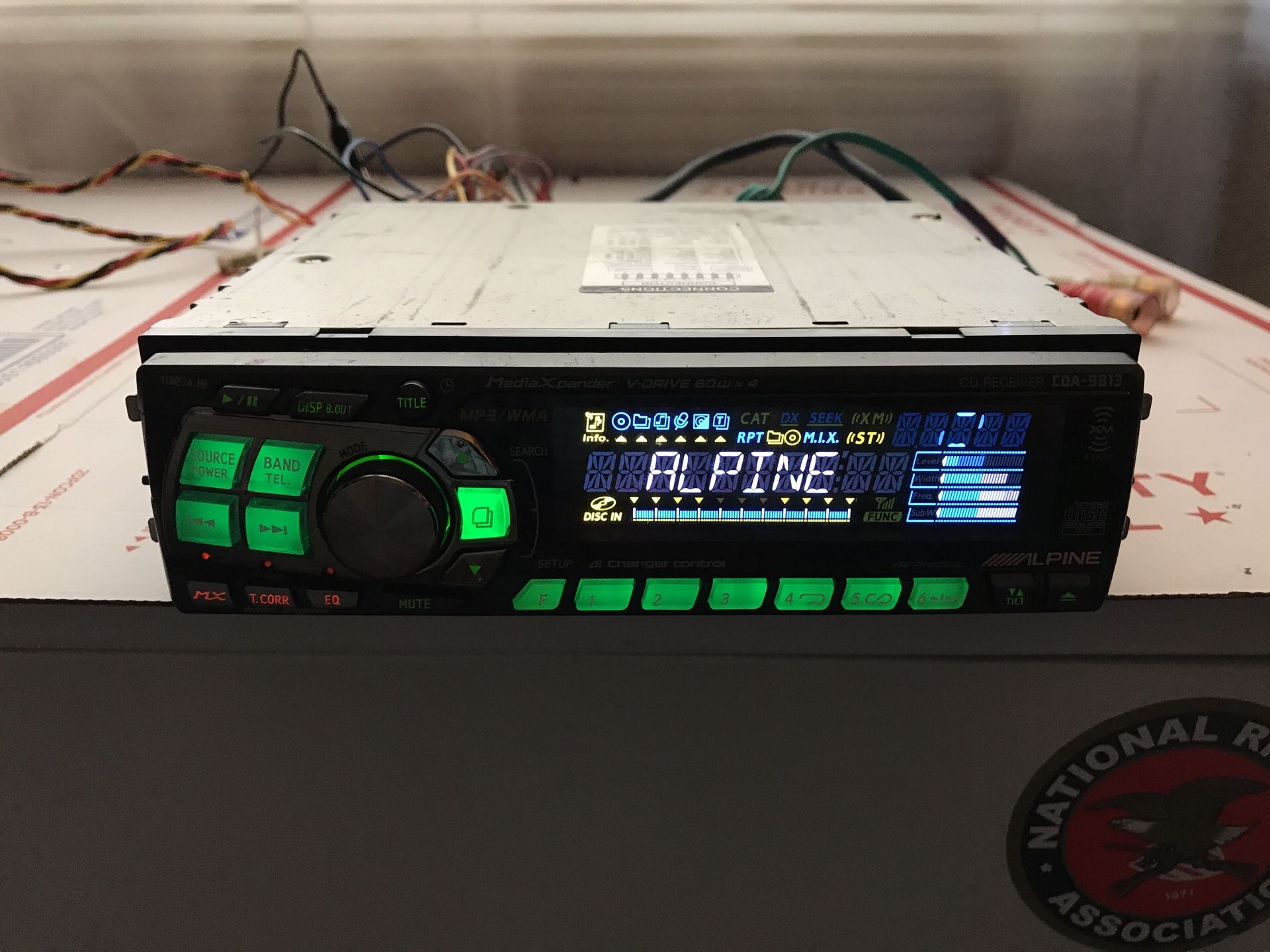 Mint Vintage Alpine CDA-9813