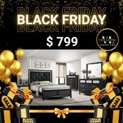 Only Bedroom Set 5pc Black Queen 😍😜☺️