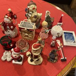 A Lot Of Christmas Figurines. All For $10. 