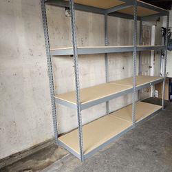 Industrial Storage Rack Shelves 48 in W x 24 in D Boltless Shelving Similar To Uline Delivery Available