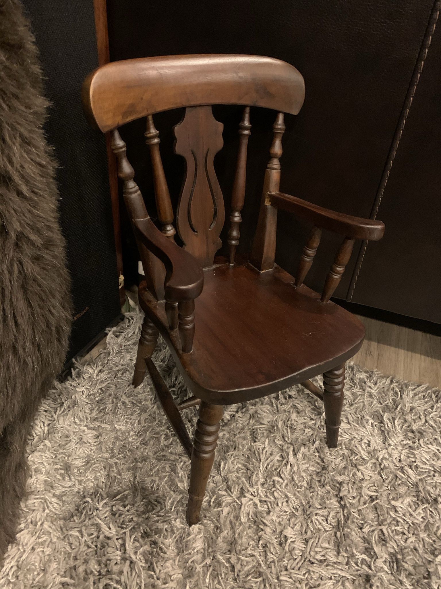 Vintage Miniature Windsor Doll Chair
