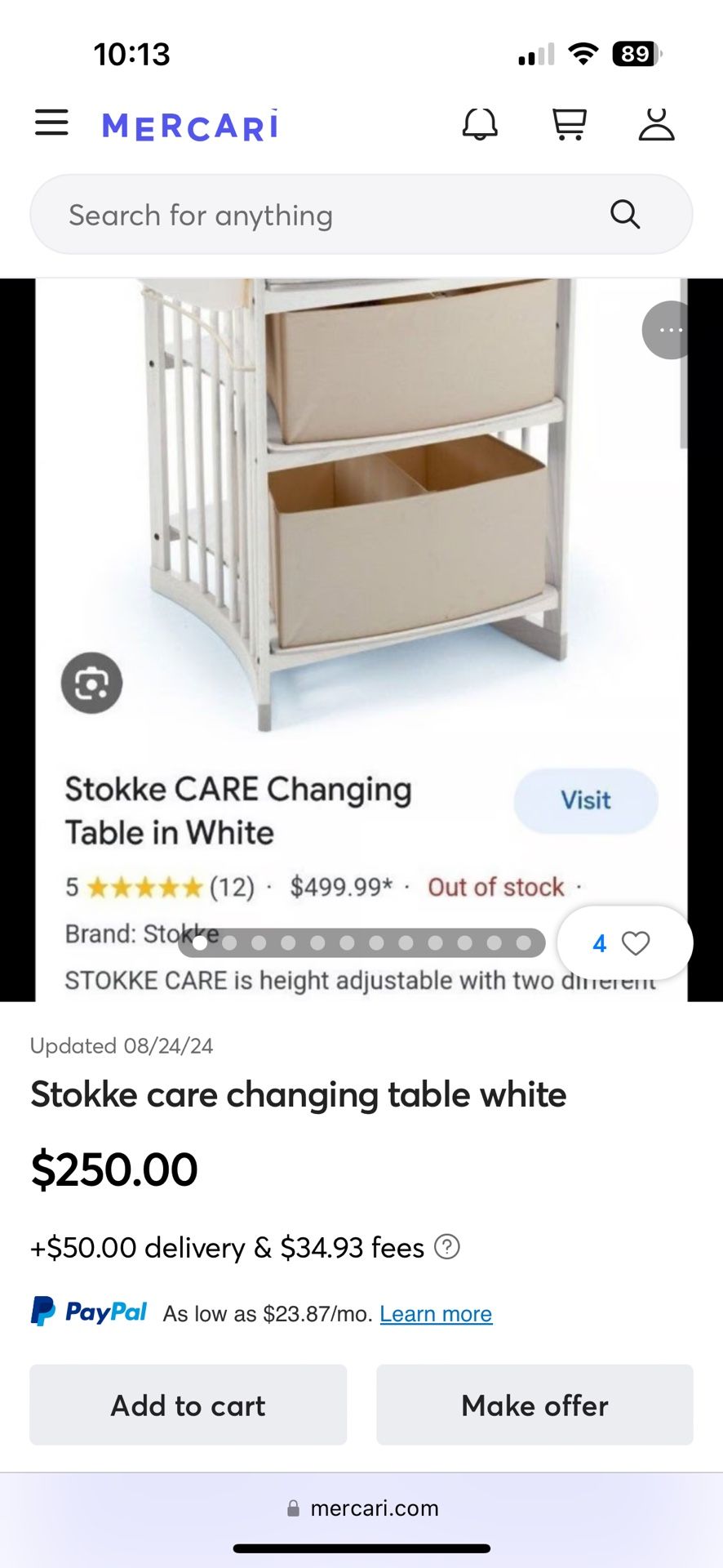 STOKKE Changing Table/ Converts Into A Desk