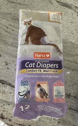 Cat Diapers - 12 count - Size Small 