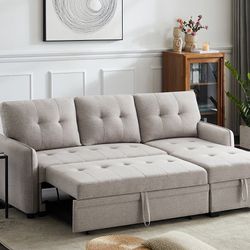 !!New! Sectional Sofa Bed, Sectional, Sectional Sofa With Pull Out Bed, Sofa Bed, Reversible Sectional Sofa Couch, Sectionals , Couch Bed