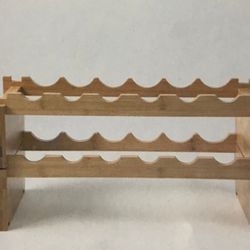 2- tier 12 bottle Bamboo Wine Rack