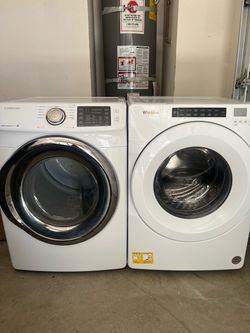 Washer and gas dryer