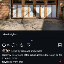 In cali do great garage door and door wood work