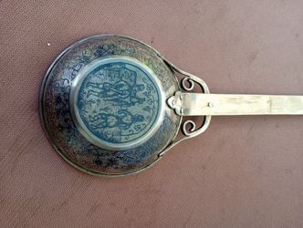 Antique Silver Azarfesha Hand Made In Excellent Condition 