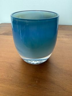 Glassybaby Smoky Blue Glass Votive
