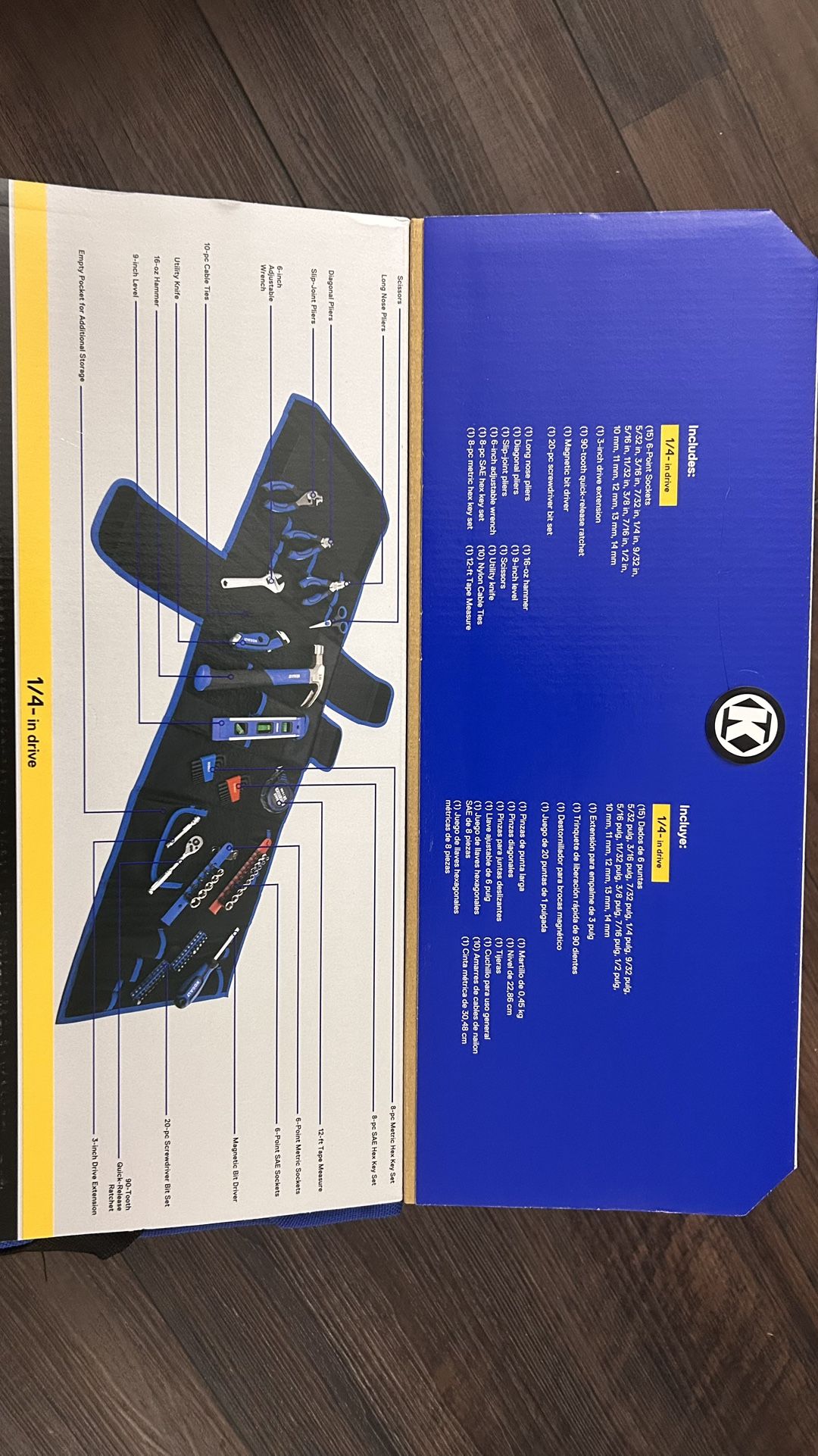 KOBALT HOUSEHOLD TOOL BOX SET (BRAND NEW)