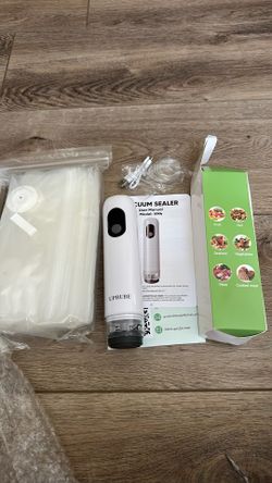 Mini Portable Vacuum Sealer – Food Saver Machine with LED Display, 30 Reusable Bags & Easy One-Touch Use